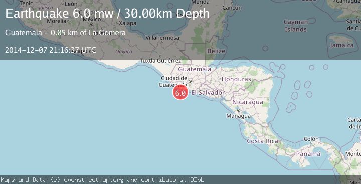 Map of OFFSHORE GUATEMALA