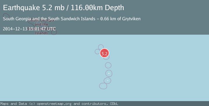 Map of SOUTH SANDWICH ISLANDS REGION