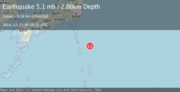Map of IZU ISLANDS, JAPAN REGION