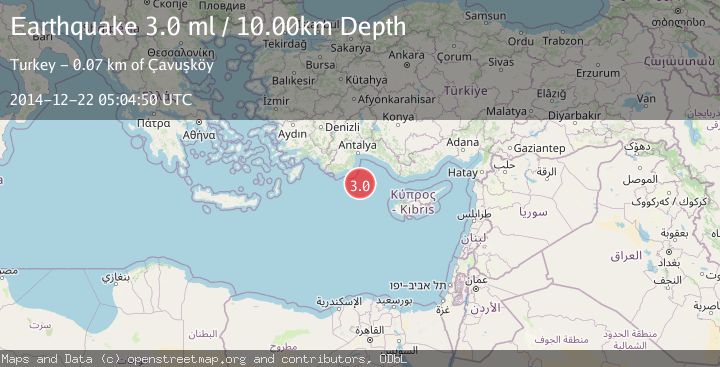 Map of EASTERN MEDITERRANEAN SEA