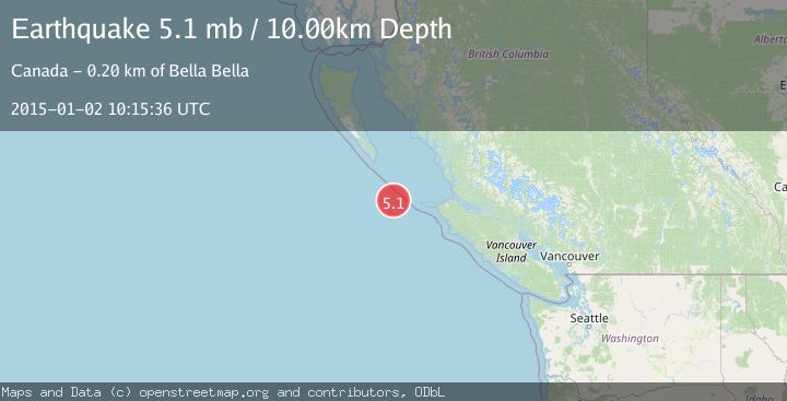 Map of VANCOUVER ISLAND, CANADA REGION