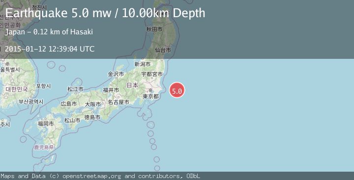 Map of OFF EAST COAST OF HONSHU, JAPAN