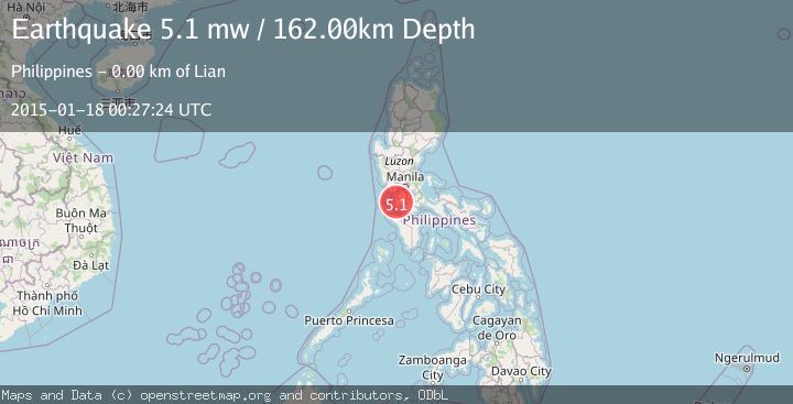 Map of LUZON, PHILIPPINES