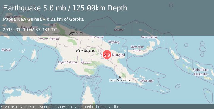 Map of NEW GUINEA, PAPUA NEW GUINEA