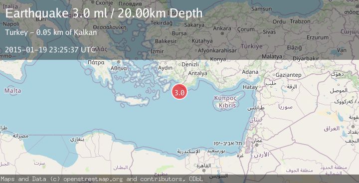 Map of EASTERN MEDITERRANEAN SEA