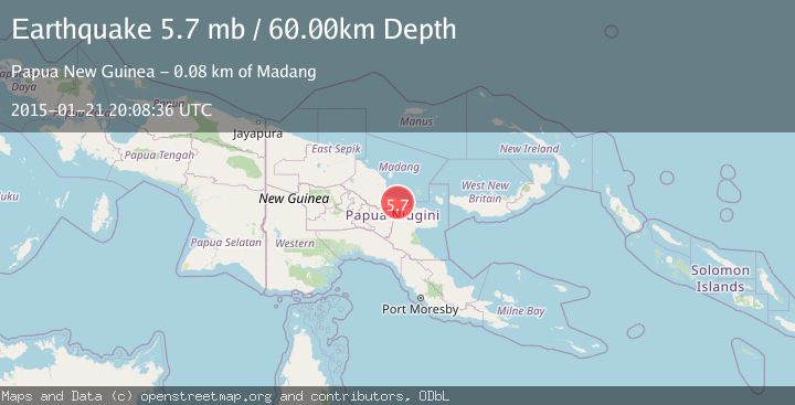 Map of EASTERN NEW GUINEA REG., P.N.G.