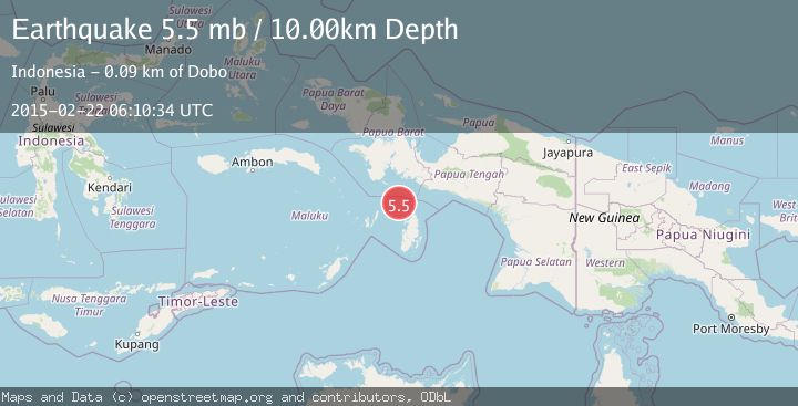 Map of NEAR S COAST OF PAPUA, INDONESIA