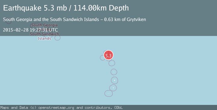 Map of SOUTH SANDWICH ISLANDS REGION