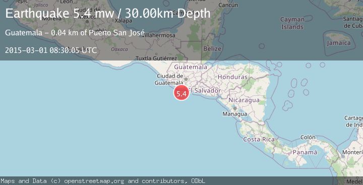 Map of OFFSHORE GUATEMALA