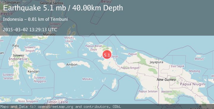 Map of PAPUA, INDONESIA