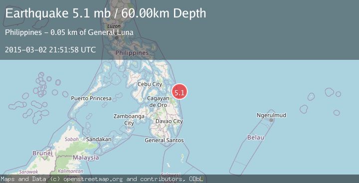 Map of MINDANAO, PHILIPPINES