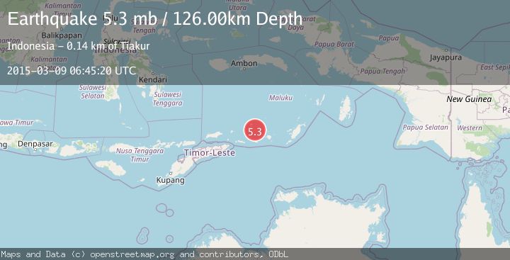 Map of KEPULAUAN BARAT DAYA, INDONESIA