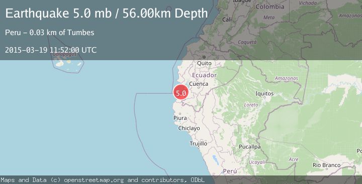 Map of PERU-ECUADOR BORDER REGION