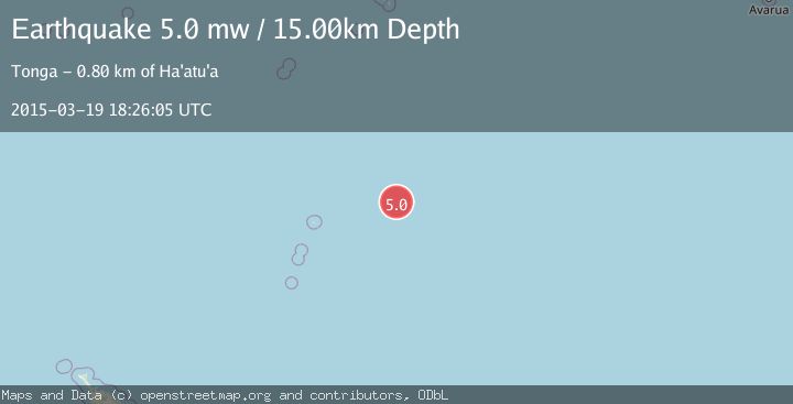 Map of KERMADEC ISLANDS REGION