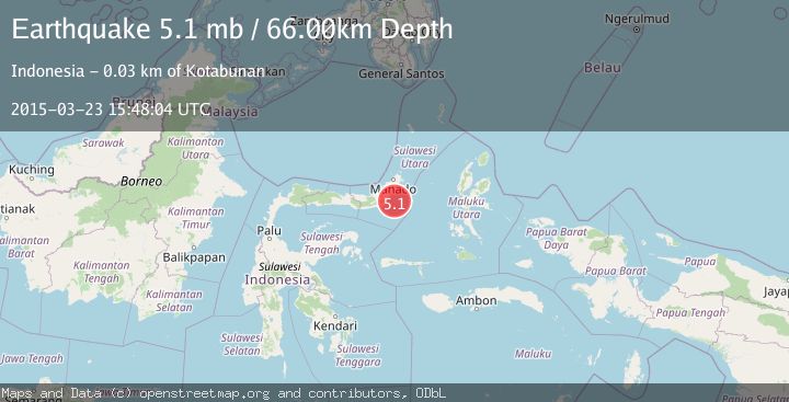 Map of MINAHASA, SULAWESI, INDONESIA