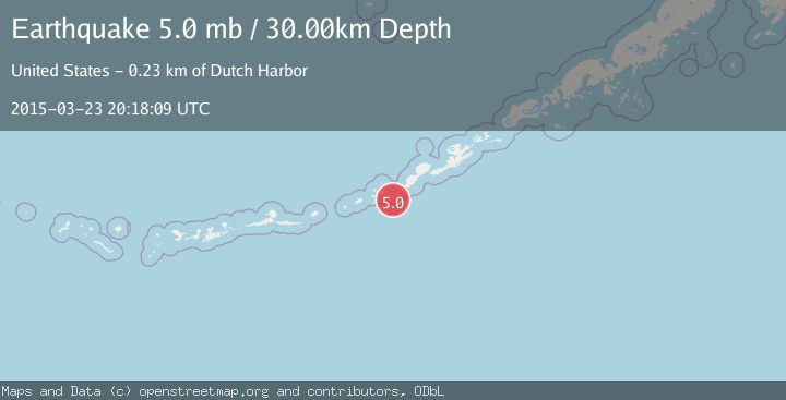 Map of FOX ISLANDS, ALEUTIAN ISLANDS