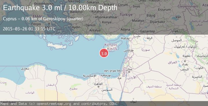 Map of CYPRUS REGION