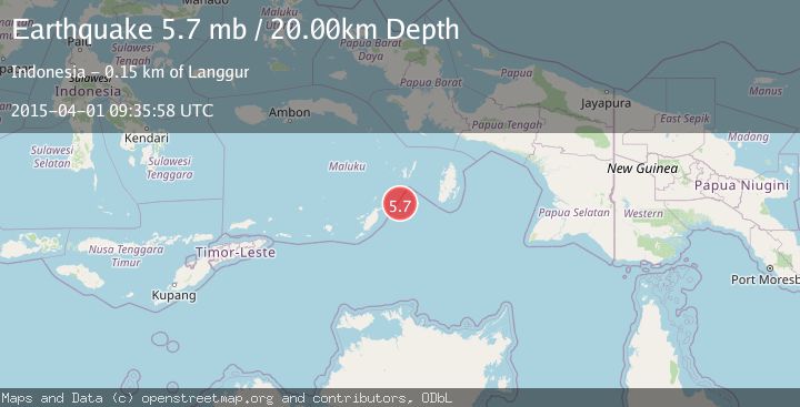 Map of KEP. TANIMBAR REGION, INDONESIA