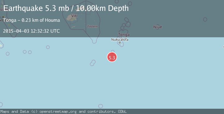 Map of SOUTH OF FIJI ISLANDS