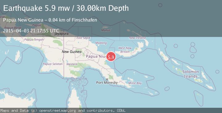 Map of EASTERN NEW GUINEA REG., P.N.G.