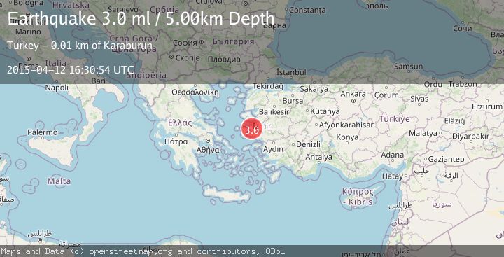 Map of NEAR THE COAST OF WESTERN TURKEY
