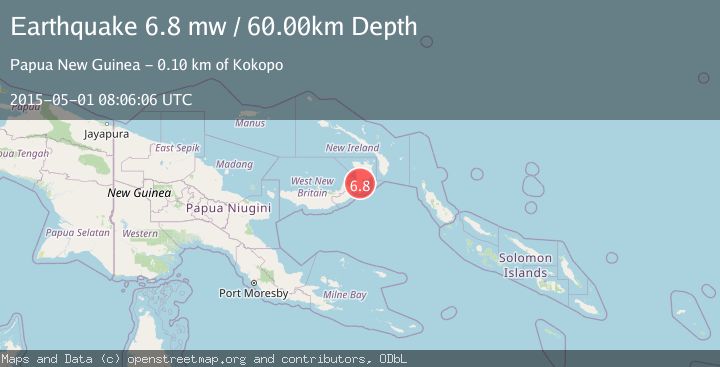 Map of NEW BRITAIN REGION, P.N.G.