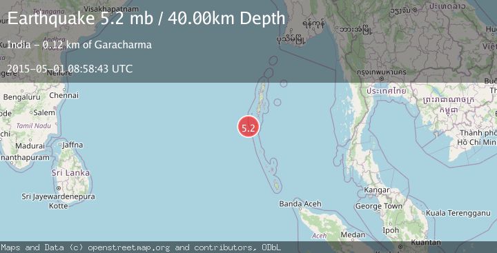 Map of ANDAMAN ISLANDS, INDIA REGION