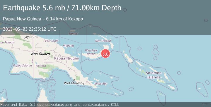 Map of NEW BRITAIN REGION, P.N.G.