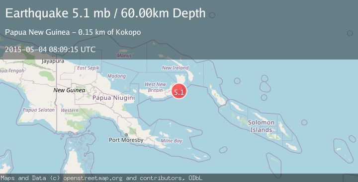 Map of NEW BRITAIN REGION, P.N.G.