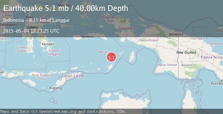 Map of KEP. TANIMBAR REGION, INDONESIA
