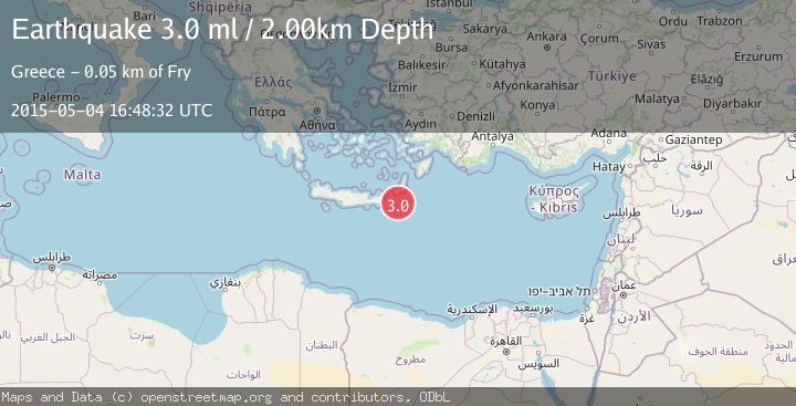 Map of CRETE, GREECE