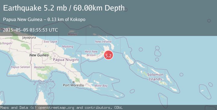 Map of NEW BRITAIN REGION, P.N.G.