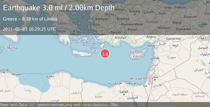 Map of EASTERN MEDITERRANEAN SEA