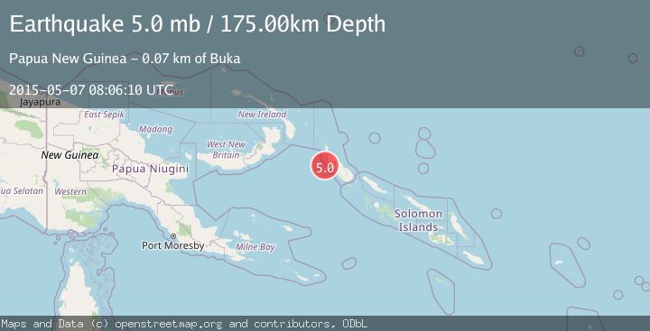 Map of BOUGAINVILLE REGION, P.N.G.
