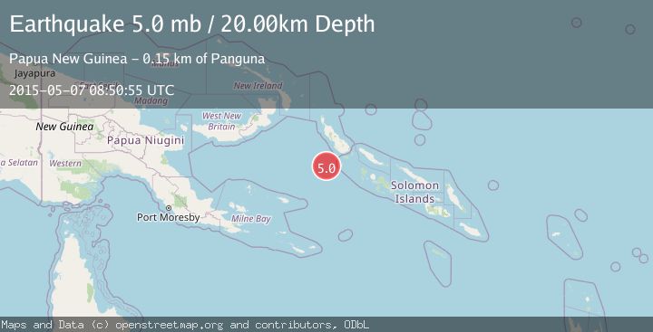 Map of BOUGAINVILLE REGION, P.N.G.