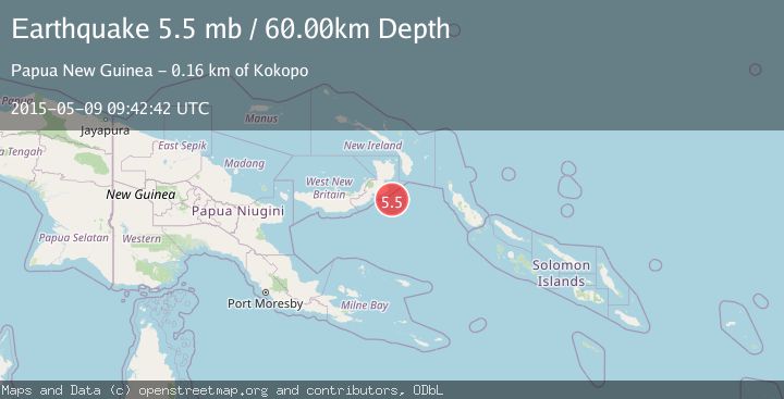 Map of NEW BRITAIN REGION, P.N.G.