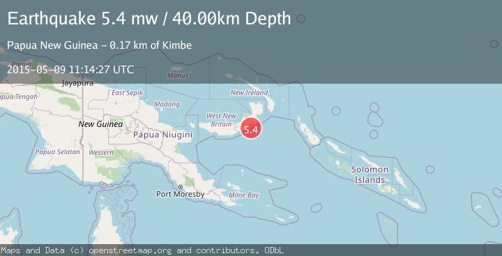 Map of NEW BRITAIN REGION, P.N.G.