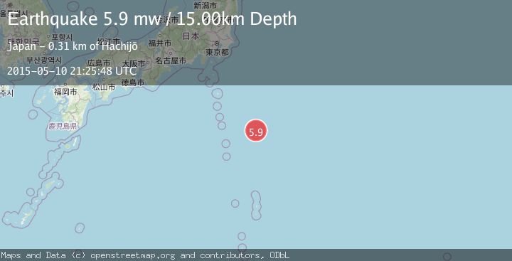 Map of IZU ISLANDS, JAPAN REGION