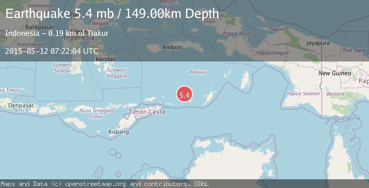 Map of KEPULAUAN BABAR, INDONESIA