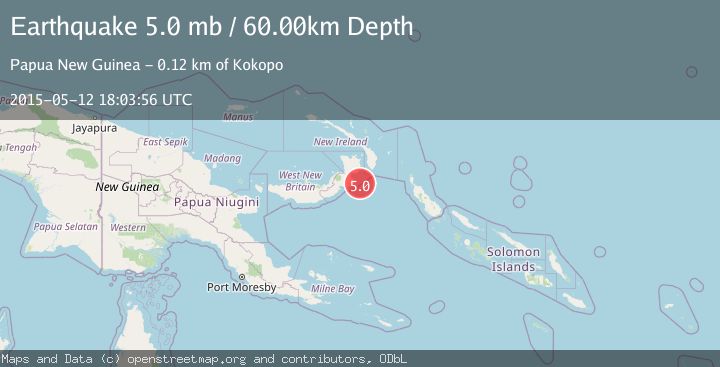Map of NEW BRITAIN REGION, P.N.G.