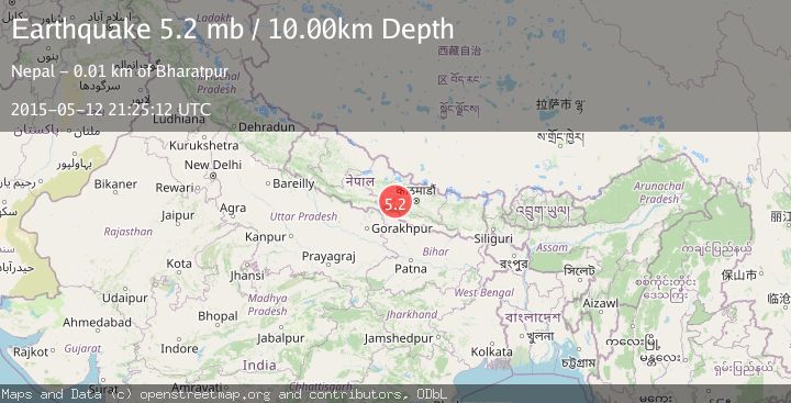 Map of NEPAL-INDIA BORDER REGION