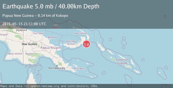 Map of NEW BRITAIN REGION, P.N.G.
