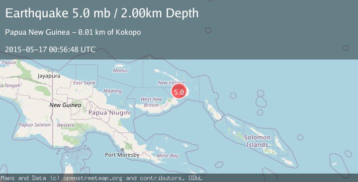 Map of NEW BRITAIN REGION, P.N.G.