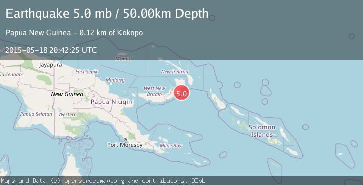 Map of NEW BRITAIN REGION, P.N.G.