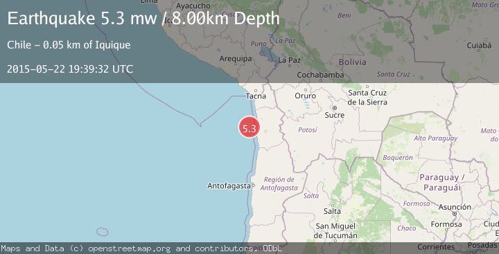 Map of OFFSHORE TARAPACA, CHILE