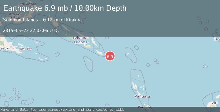 Map of SOLOMON ISLANDS
