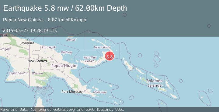 Map of NEW BRITAIN REGION, P.N.G.