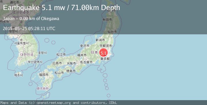 Map of EASTERN HONSHU, JAPAN