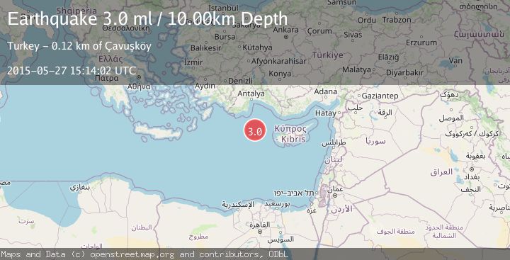 Map of EASTERN MEDITERRANEAN SEA