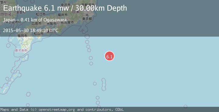 Map of IZU ISLANDS, JAPAN REGION